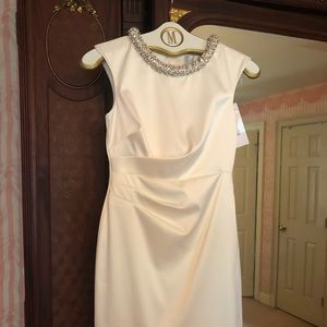 White Cocktail Dress David’s Bridal